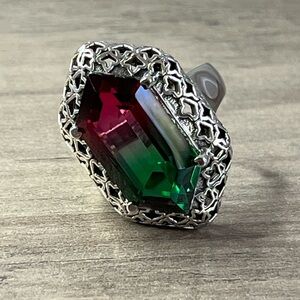 Nicky Butler Sterling Silver Red Ocean Quartz Gem Ring
